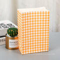 Günstige einfache Design Dot Cartoon Leichte Custom -Druckpapier -Einkaufstasche für Geschenk, Kleidung, Lila, Orange, Gelb
